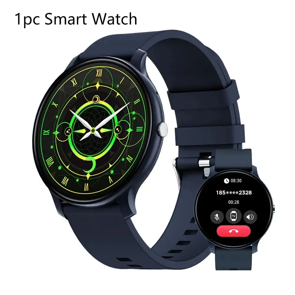 LAXASFIT New Bluetooth Smart Watch Men Women Voice Call Message Reminder Heart Rate Monitor IP68 Smart Watch Android IOS