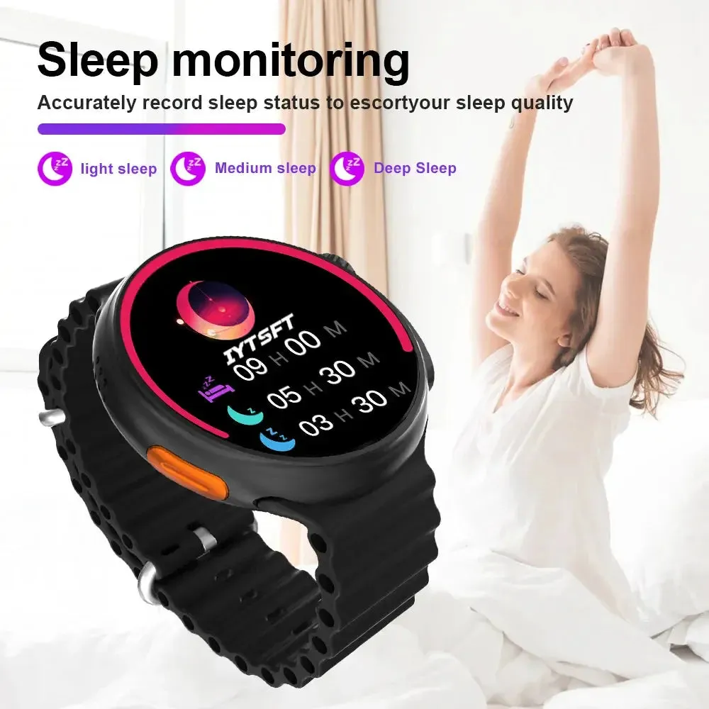 LAXASFIT New GT9 Smart Watch Multi Sport Mode Heart Rate Monitor Sleep Health Test Sports Watch Men Women Smart Watch