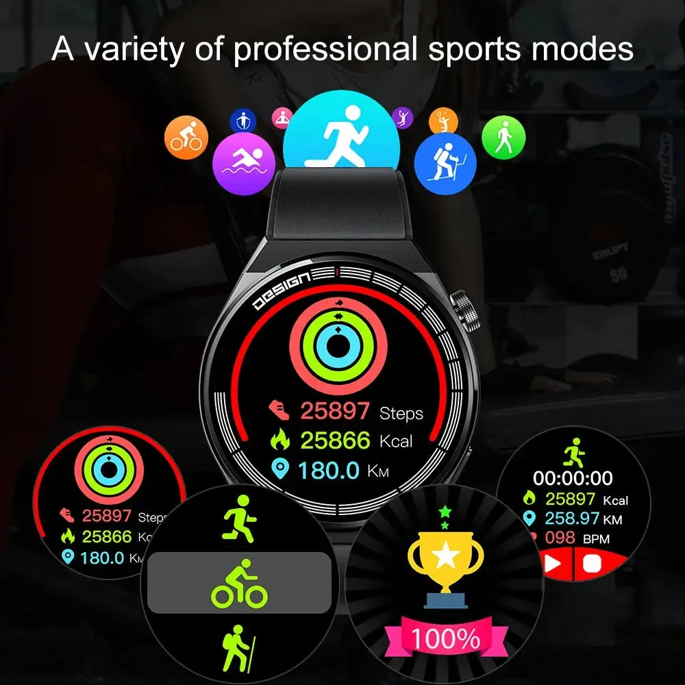 LAXASFIT Smart Watch Men's Watch 1.35 inch HD Screen Bluetooth Call Health Monitoring Smart Watch 2024 New Watch For Android IOS