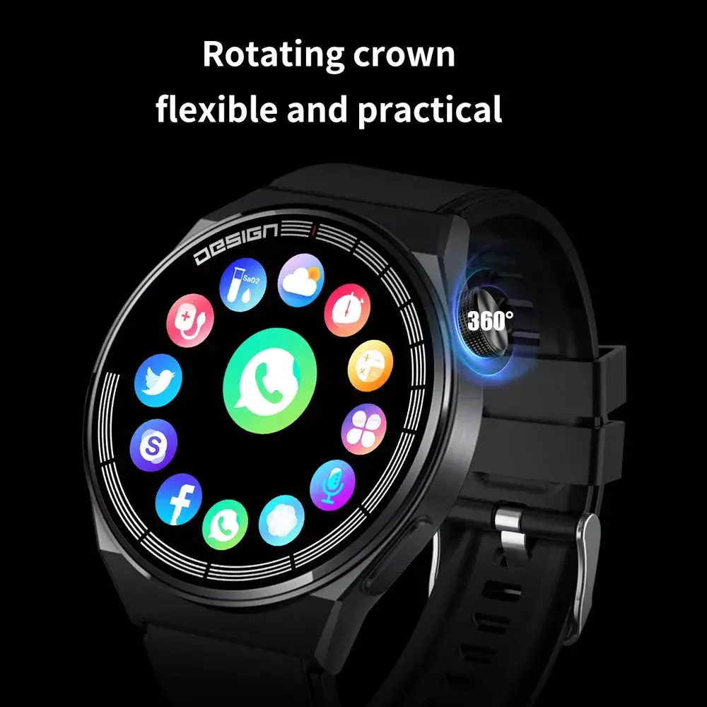 LAXASFIT Smart Watch Men's Watch 1.35 inch HD Screen Bluetooth Call Health Monitoring Smart Watch 2024 New Watch For Android IOS