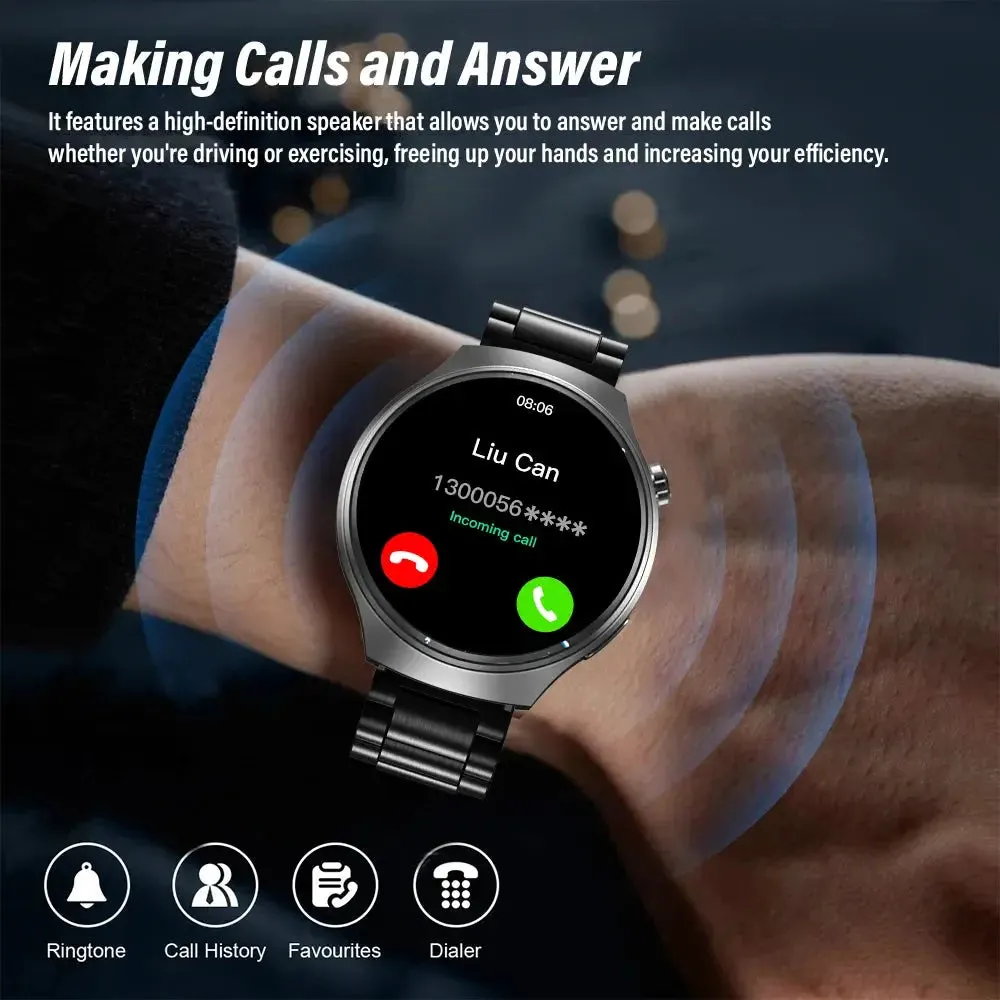 LAXASFIT Watch 4 Pro 1.52-inch Men's Smartwatch Women's Gift Sport Smartwatch Bluetooth Phone Watch Sport Watch Android IOS