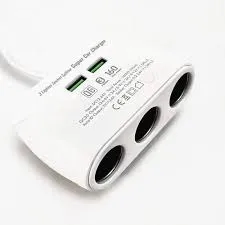 LDNIO C504 | 160W PD Car Charger & Socket Spiltter | Quad Ports (USB)