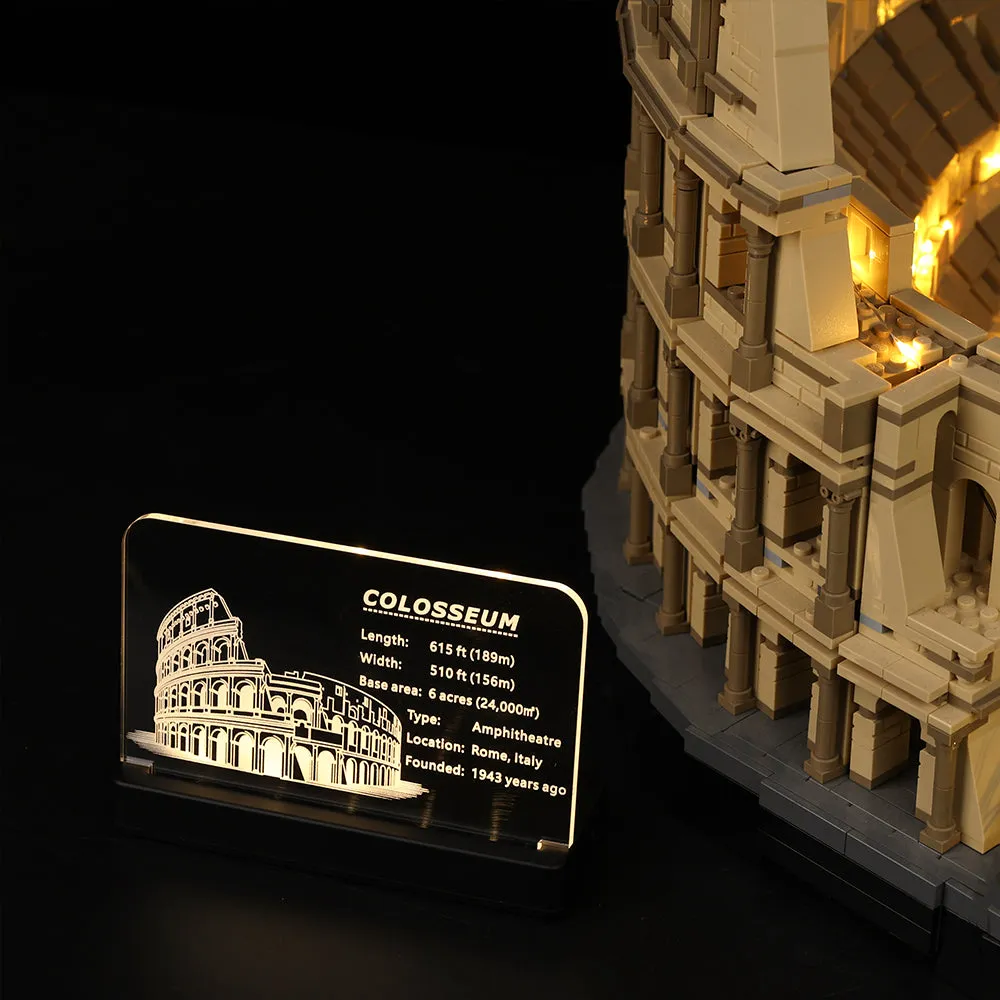 LED Acrylic Nameplate for Colosseum #10276