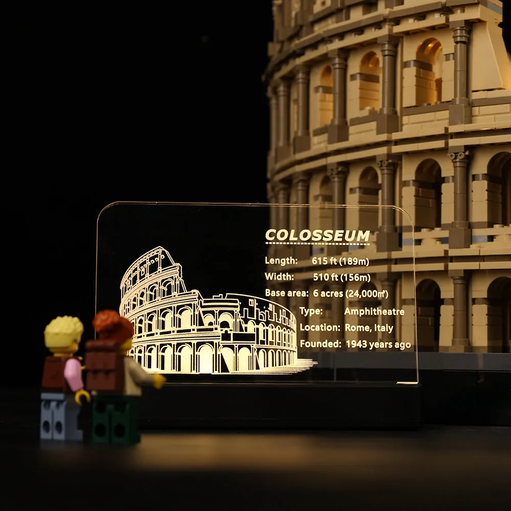 LED Acrylic Nameplate for Colosseum #10276