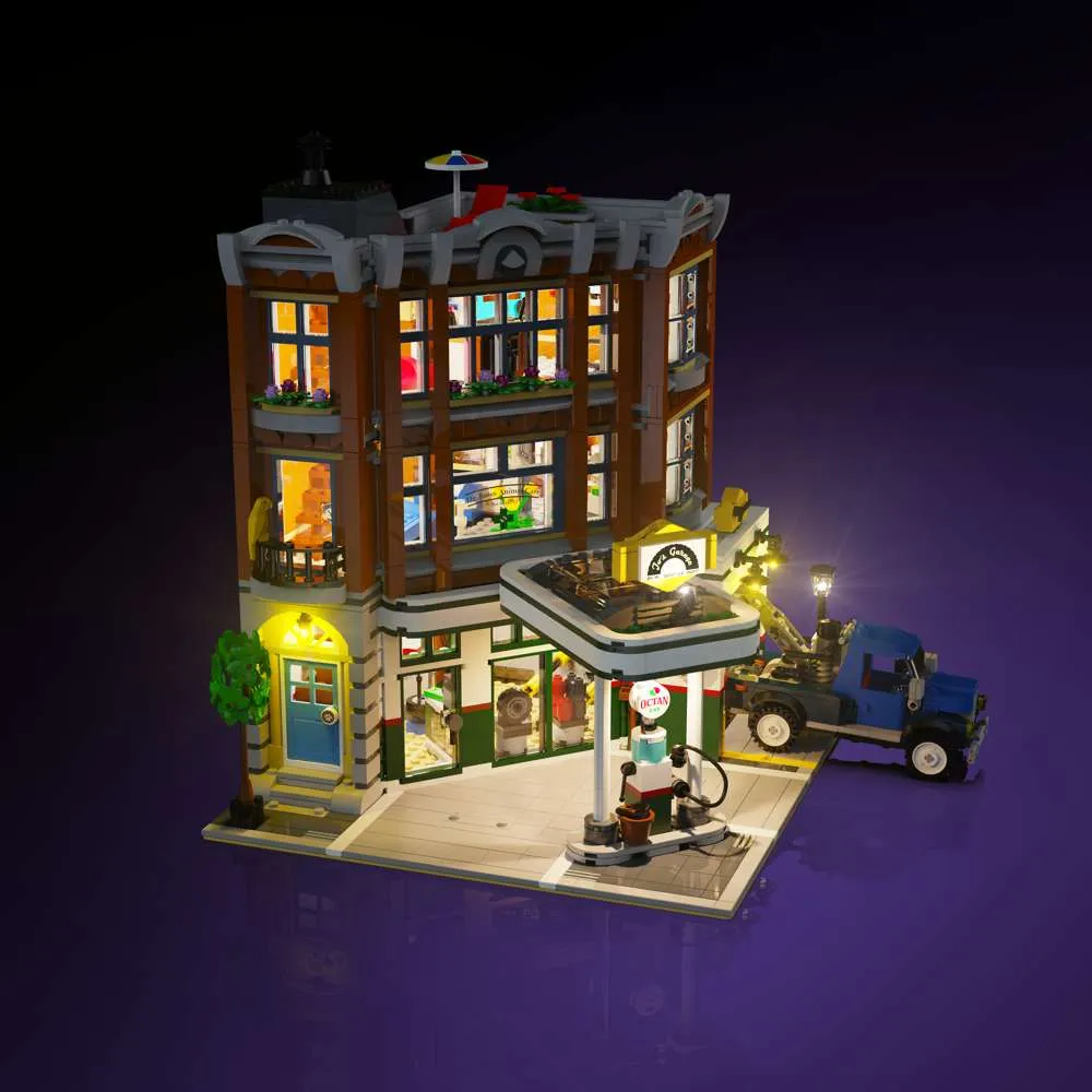 LMB 2.0 Light Kit for LEGO Corner Garage #10264