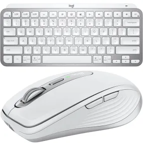 Logitech MX Keys Mini   Anywhere 3 For Mac Wireless Illuminated Keyboard Mouse Combo Bundle Set