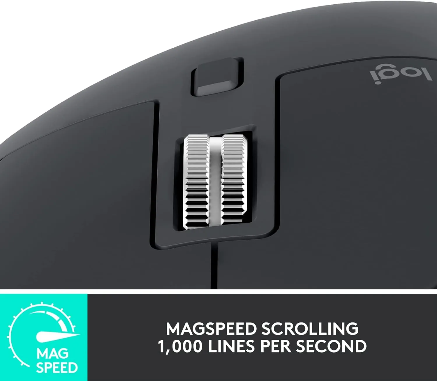 Logitech MX Master 3S Performance Wireless Mouse with Quiet Clicks | MagSpeed Scrolling | All-Day Comfort