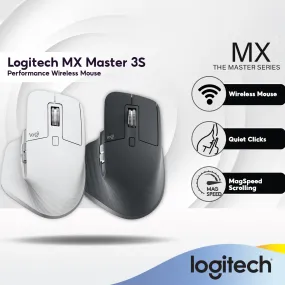 Logitech MX Master 3S Performance Wireless Mouse with Quiet Clicks | MagSpeed Scrolling | All-Day Comfort