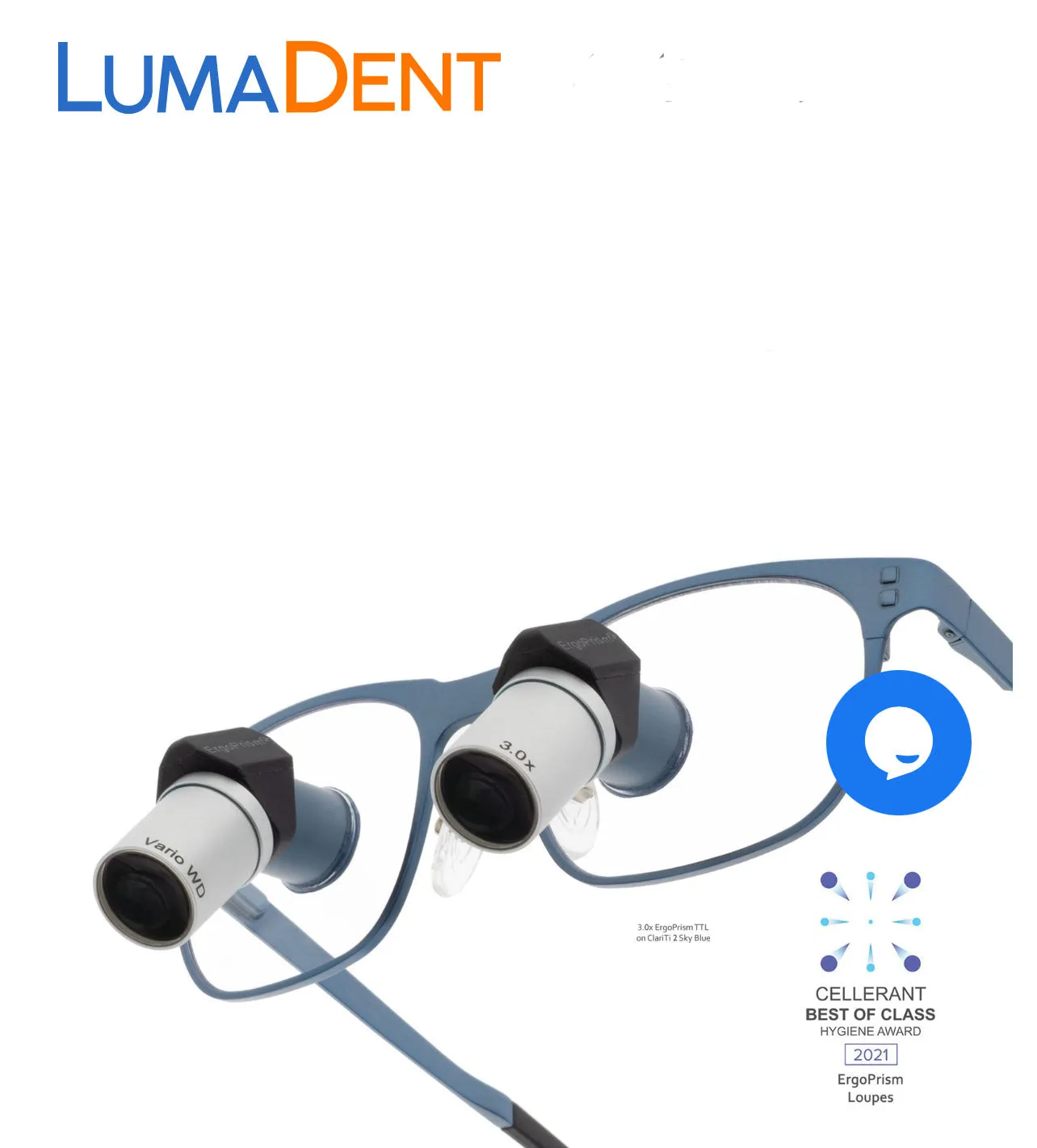 Lumadent Surgical Dental Loups 6.0x TTL Field view IPD 62mm WD 21” Purple New Prolux wireless LED Light system