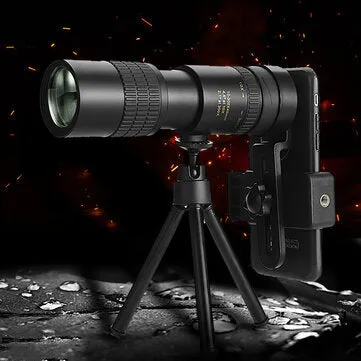 Luxxio Monocular Telescope 10-300x40 Zoom - Retractable for Outdoor