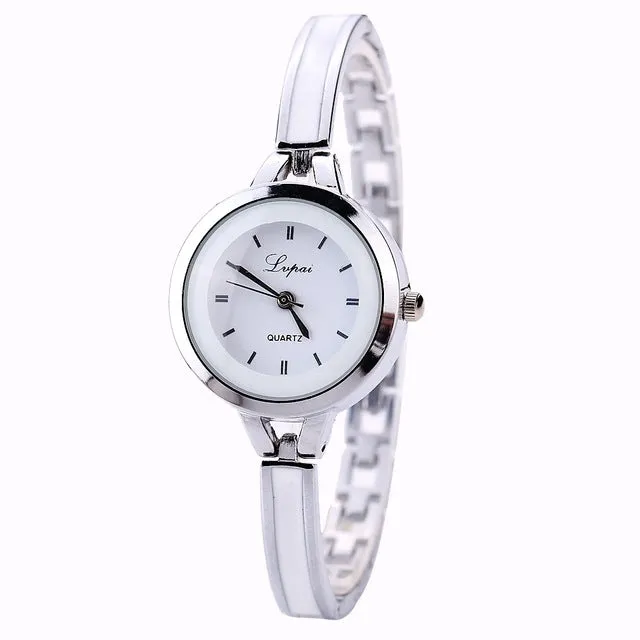 Lvpai Brand New Fashion Luxury Women Dress Gemstone Quartz Wristwatches Ladies Casual Golden Silver Women Dress Quartz Watches