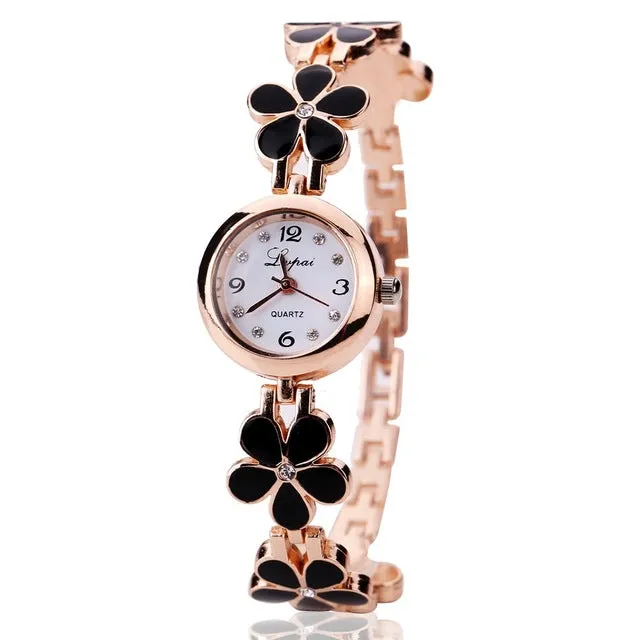 Lvpai Brand New Fashion Luxury Women Dress Gemstone Quartz Wristwatches Ladies Casual Golden Silver Women Dress Quartz Watches