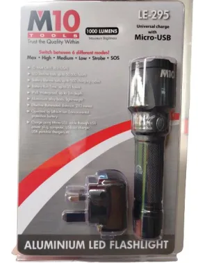 M10 10W Flashlight LE-295 | Model: LED-MLE295