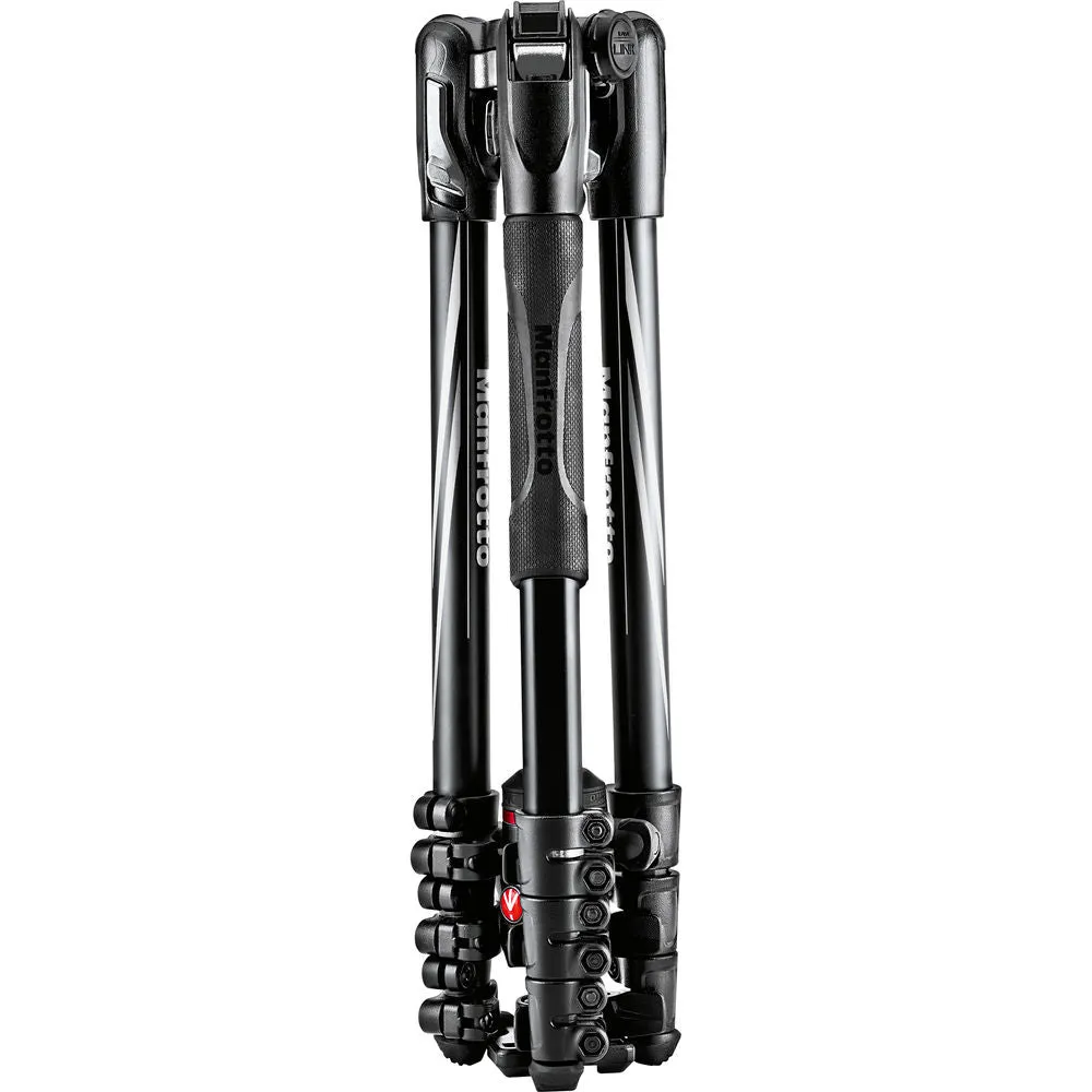 Manfrotto Befree Advanced Travel Aluminum Tripod with 494 Ball Head (Lever Locks, Black)