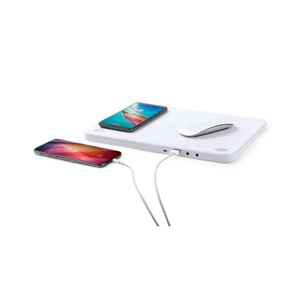 Mat with Qi Wireless Charger Bluetooth 4000 mAh 2W White 146126