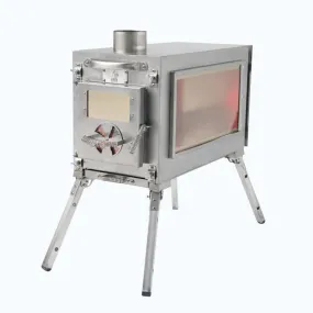 Medium Wood Stove With Fire-Resistant Glass "Caminus M".