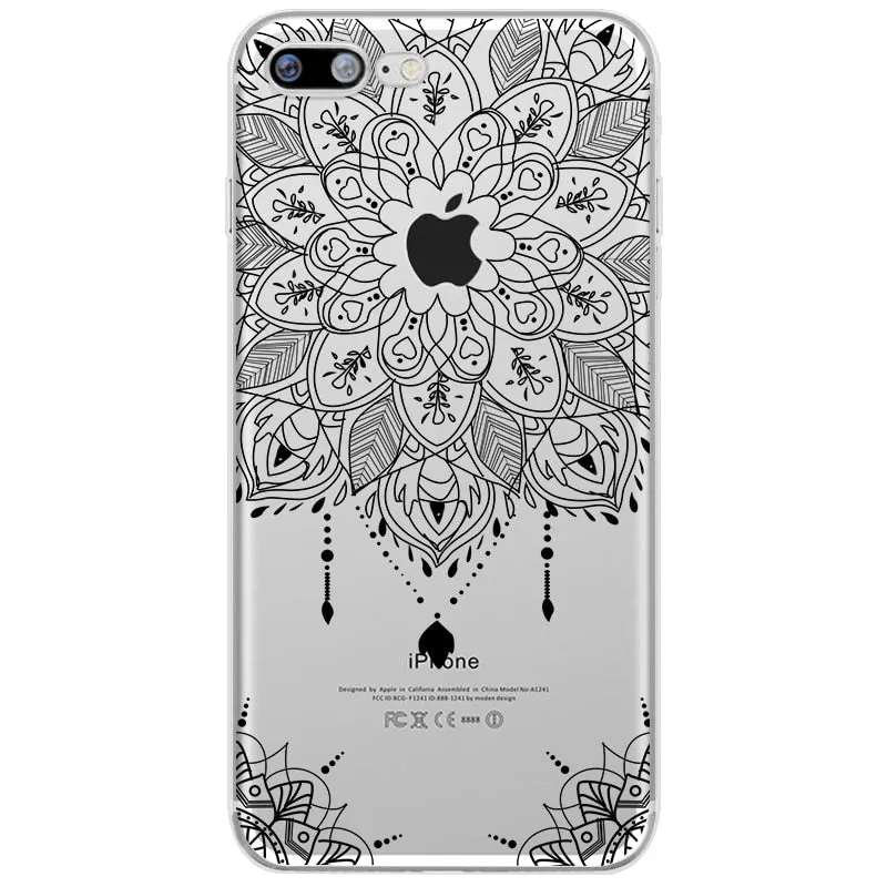 MEVCSON Vintage Soft Floral Lace Mandala Flower Phone Case