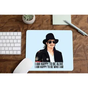 Michael Jackson Mousepad - Happy To Be Who I Am