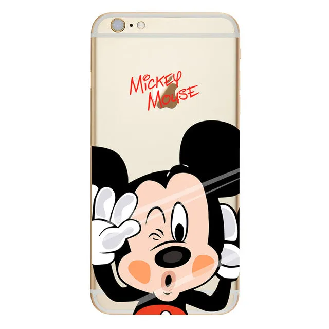 Mickey Minnie Case For Samsung Galaxy Grand Prime S3 S5 S6 S7 Edge S8 Plus J2 J3 J5 J7 A3 A5 2016 2015 2017 Cover Note 8