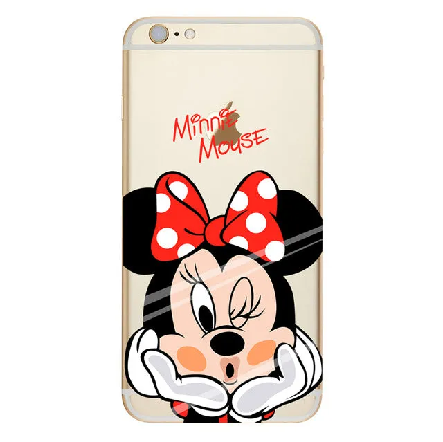 Mickey Minnie Case For Samsung Galaxy Grand Prime S3 S5 S6 S7 Edge S8 Plus J2 J3 J5 J7 A3 A5 2016 2015 2017 Cover Note 8