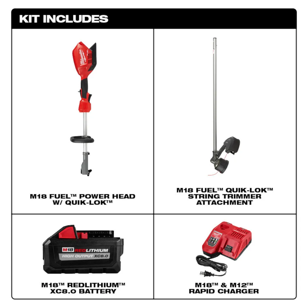 Milwaukee 2825-21ST M18 FUEL™ String Trimmer Kit w/ QUIK-LOK™