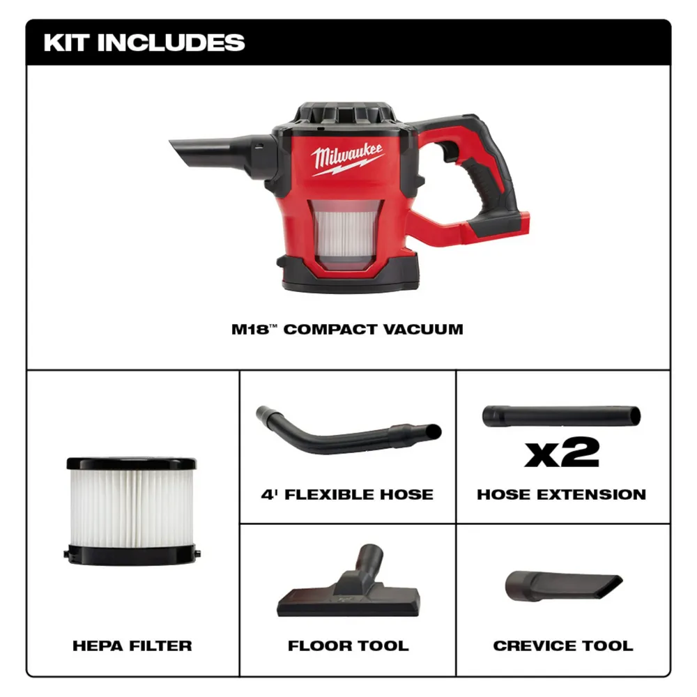 Milwaukee M18 Compact Vacuum