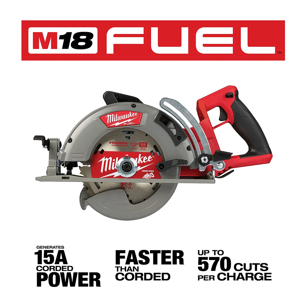 Milwaukee M18 Fuel 7-1/4" Rear Handle Circular Saw