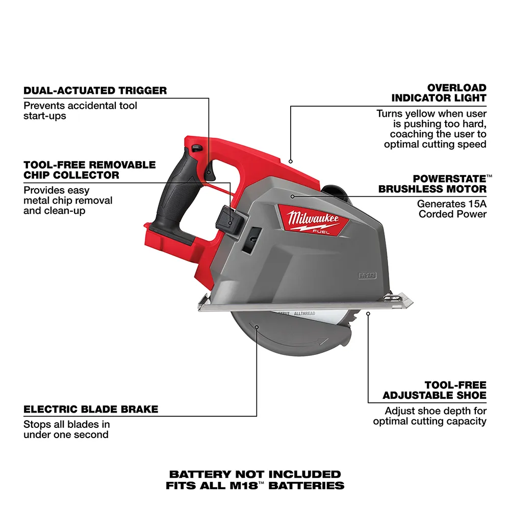 Milwaukee M18 Fuel 8" Metal Cutting Circular Saw