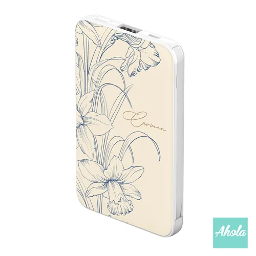 【Miss Floral】Portable Power Bank with built-in wire 內置線便攜式差電器