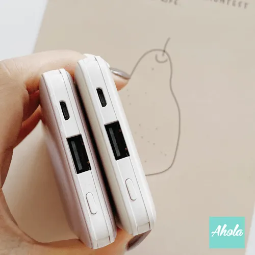 【Miss Floral】Portable Power Bank with built-in wire 內置線便攜式差電器