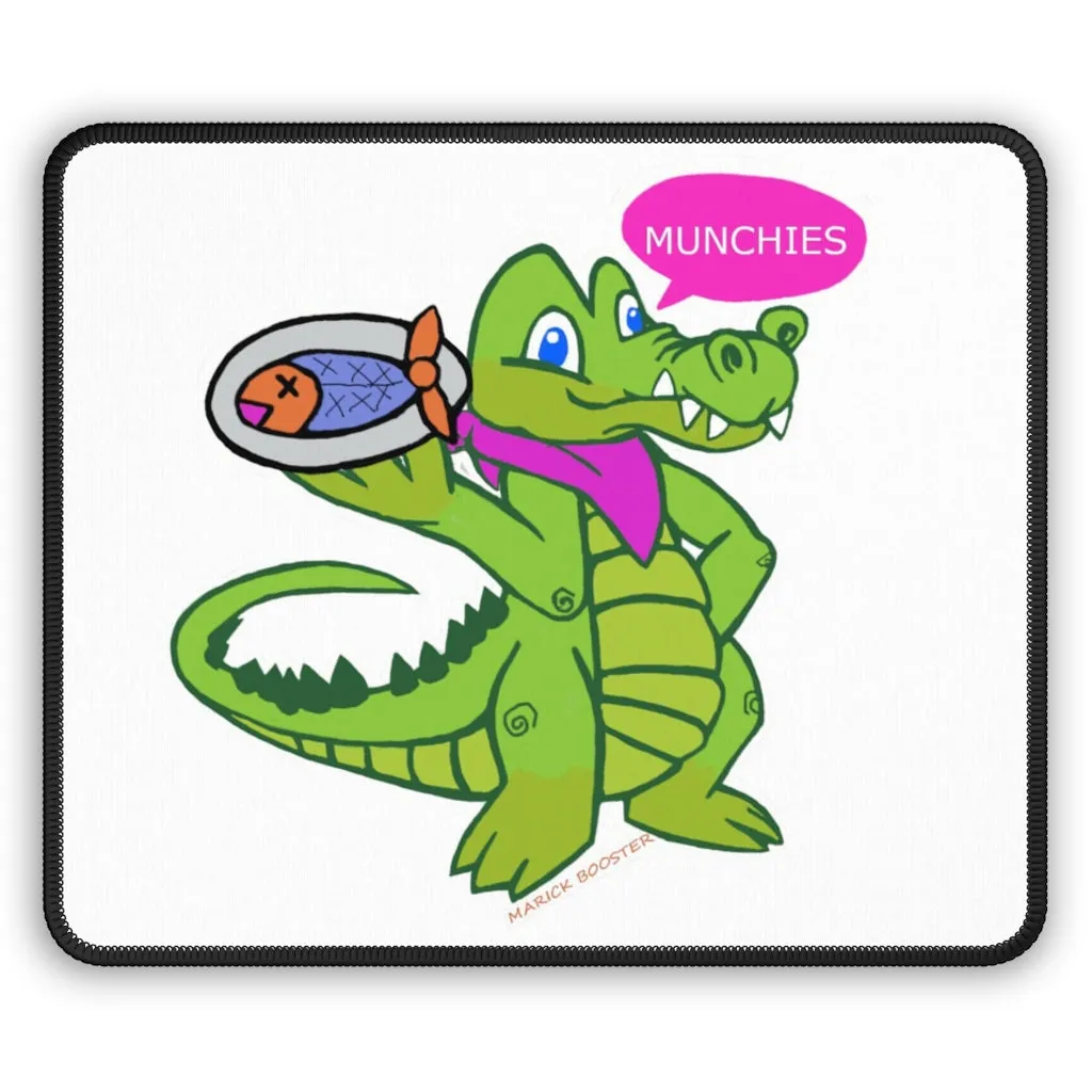 Munchies the Crocodile Gaming Mouse Pad