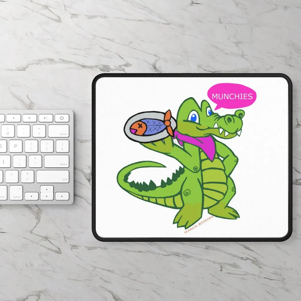 Munchies the Crocodile Gaming Mouse Pad