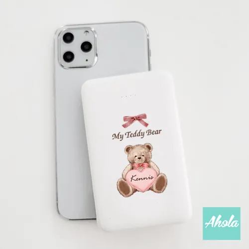 【My Teddy Bear】Portable Power Bank with built-in wire 內置線便攜式差電器