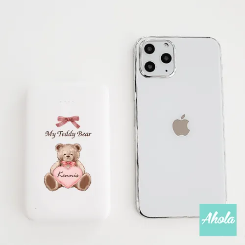 【My Teddy Bear】Portable Power Bank with built-in wire 內置線便攜式差電器