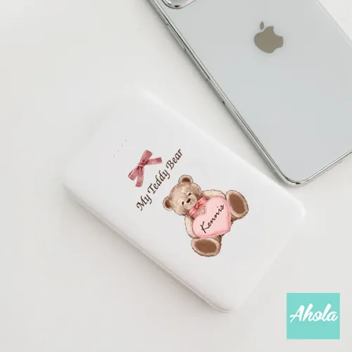 【My Teddy Bear】Portable Power Bank with built-in wire 內置線便攜式差電器