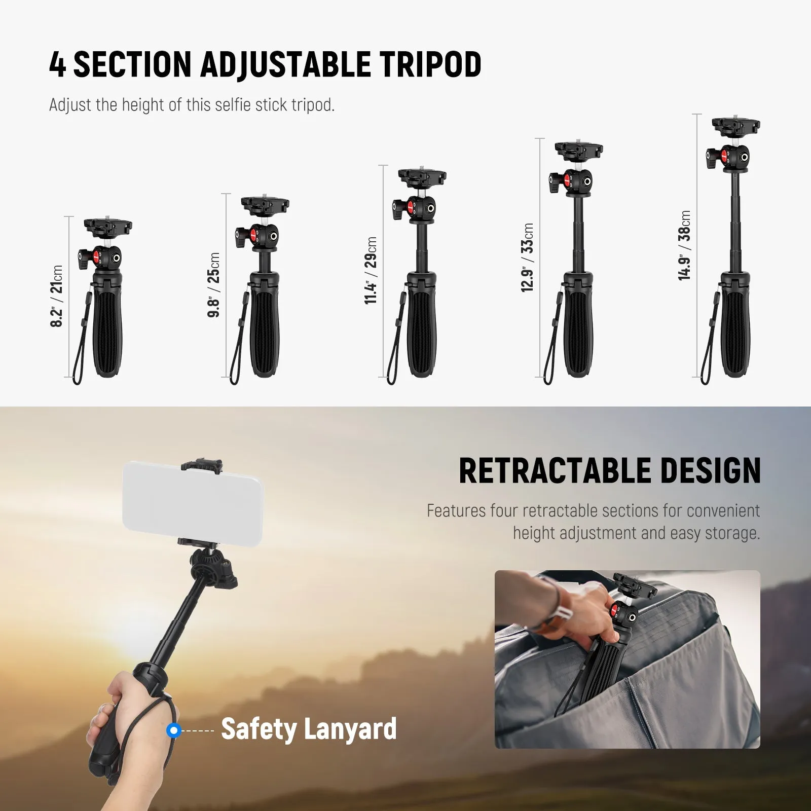 NEEWER TP38 15" Phone Tripod