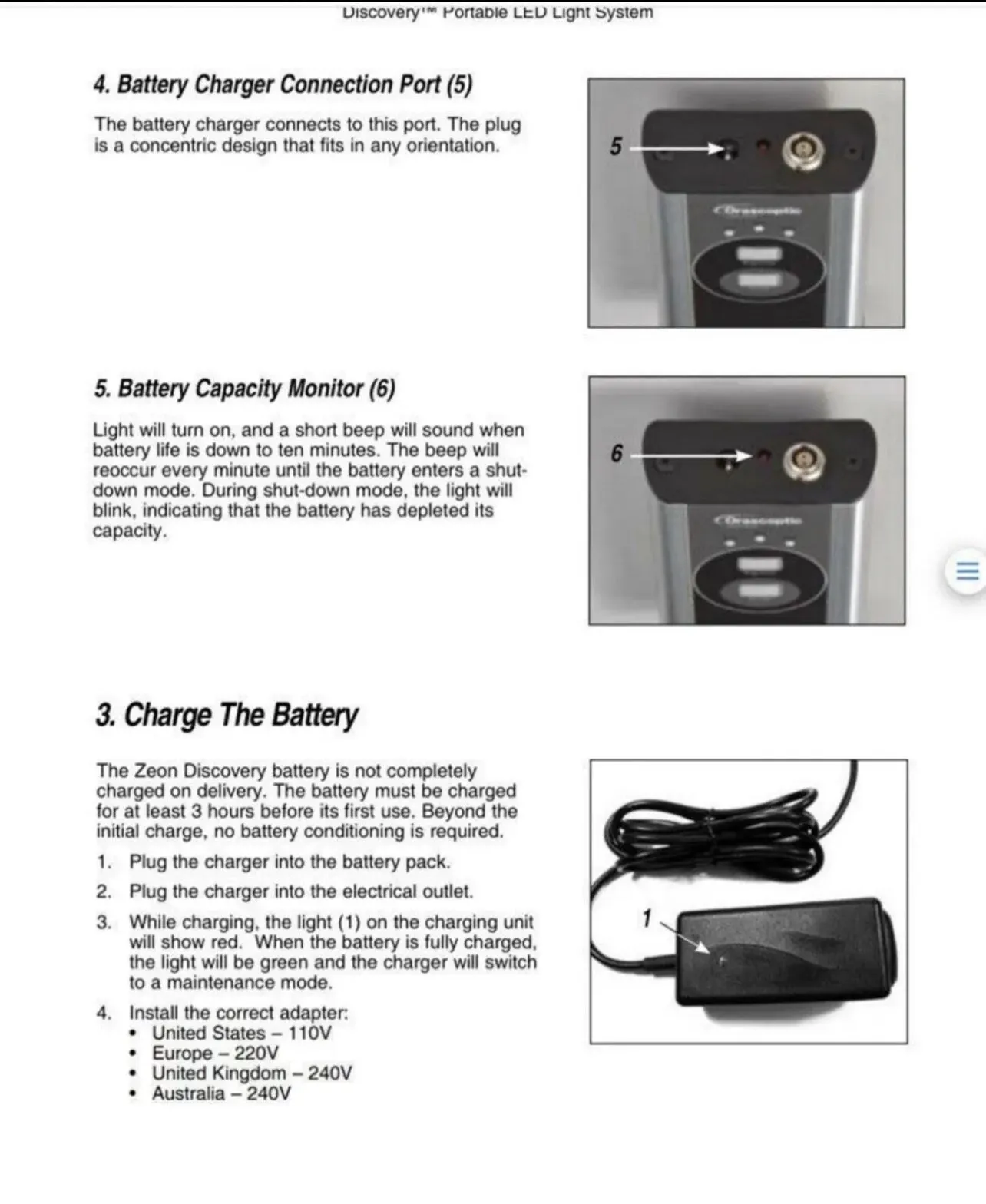 New Orascoptic Zeon Discovery Portable Dental Loupe Light Battery ONLY 1 year Warranty