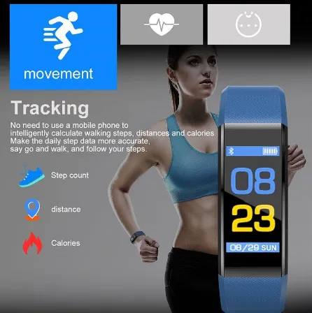 New Smart Watch Heart Rate Monitor Blood Pressure Fitness Tracker Sport Watch For IOS And Android