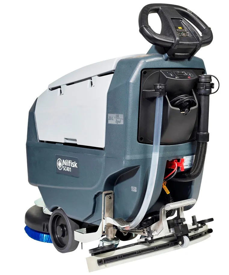 Nilfisk SC401 43B Battery Operated Automatic Floor Scrubber Drier Complete With Batteries