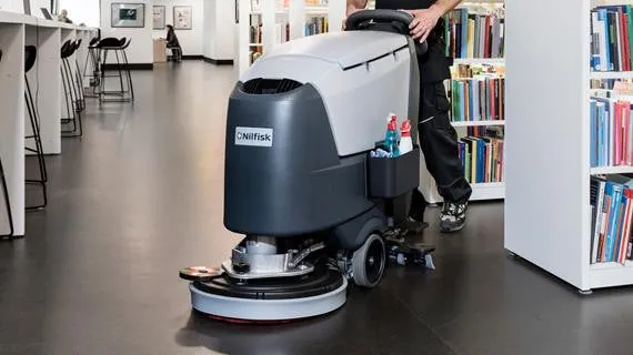 Nilfisk SC500 Battery Operated Walk Behind Automatic Floor Scrubber Drier