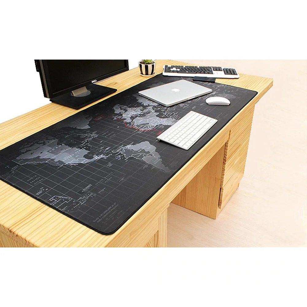 Ninja Dragon Gaming Large Mouse Pad Anti Slip with World Map