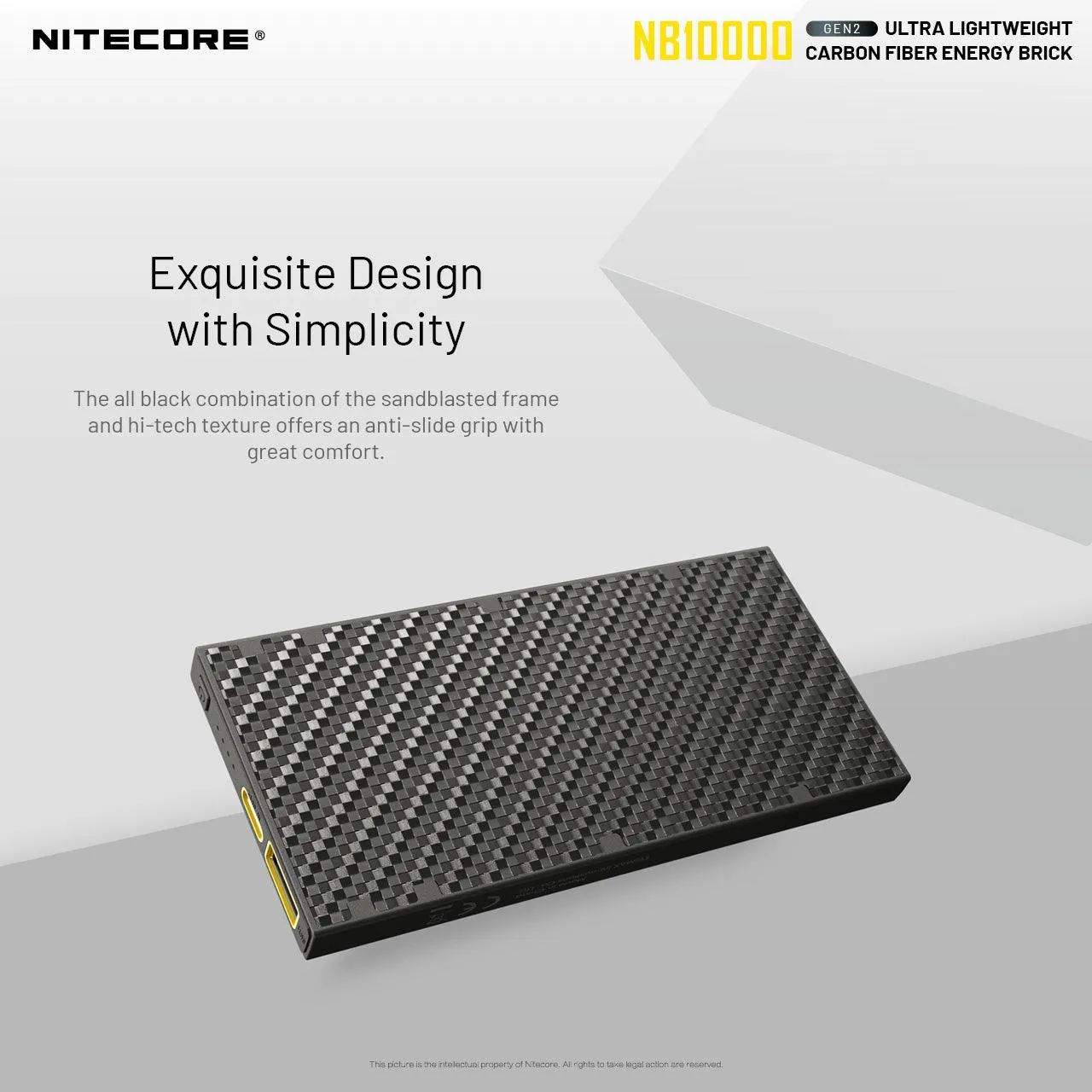 NITECORE NB1000 CARBON FIBRE 10,000 MAH POWERBANK