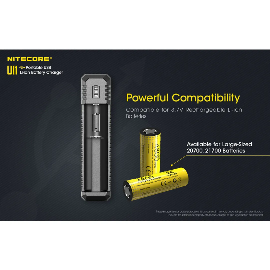 Nitecore UI1 Single-Slot Intelligent USB Battery Charger (Li-Ion/IMR)