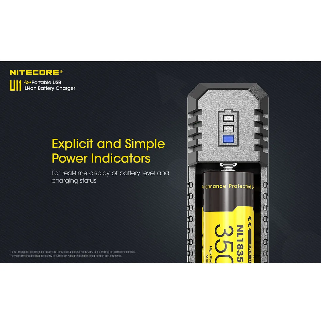 Nitecore UI1 Single-Slot Intelligent USB Battery Charger (Li-Ion/IMR)