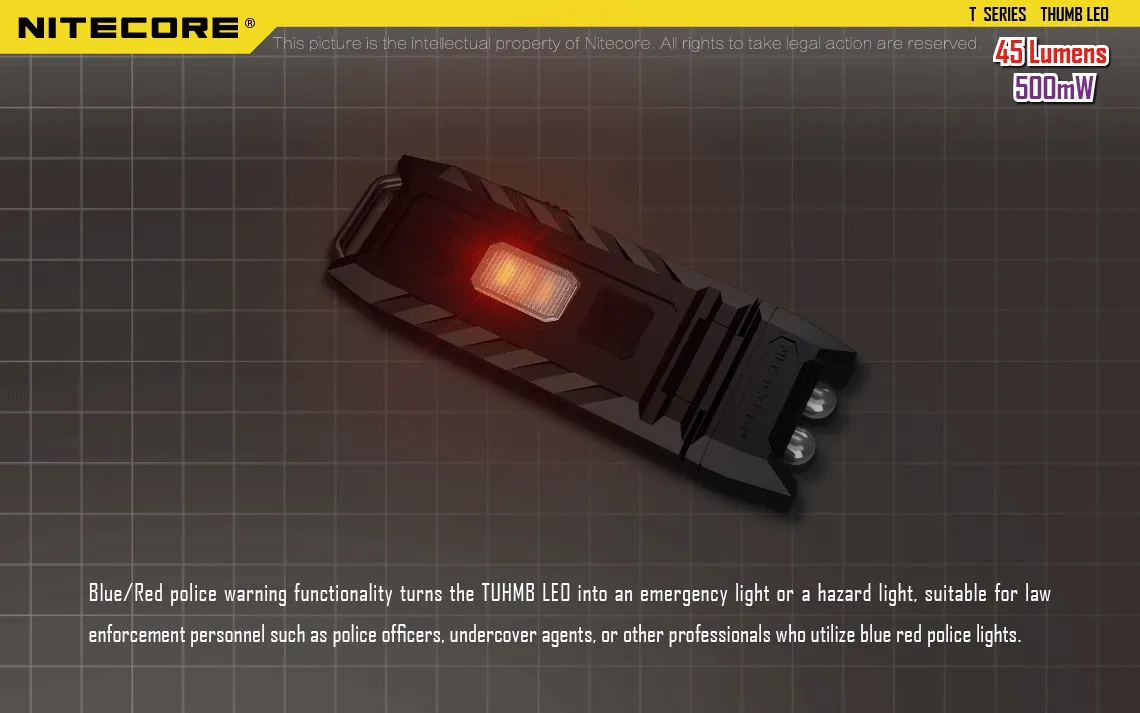 NITECORE WHITE & UV KEYCHAIN LIGHT (THUMB LEO)