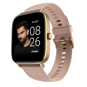 Noise Newly Launched Quad Call 1.81" Display, Bluetooth Calling Smart Watch, AI Voice Assistance, 160 Hrs Battery Life, Metallic Build, in-Built Games, 100 Sports Modes, 100  Watch Faces (Rose Pink)