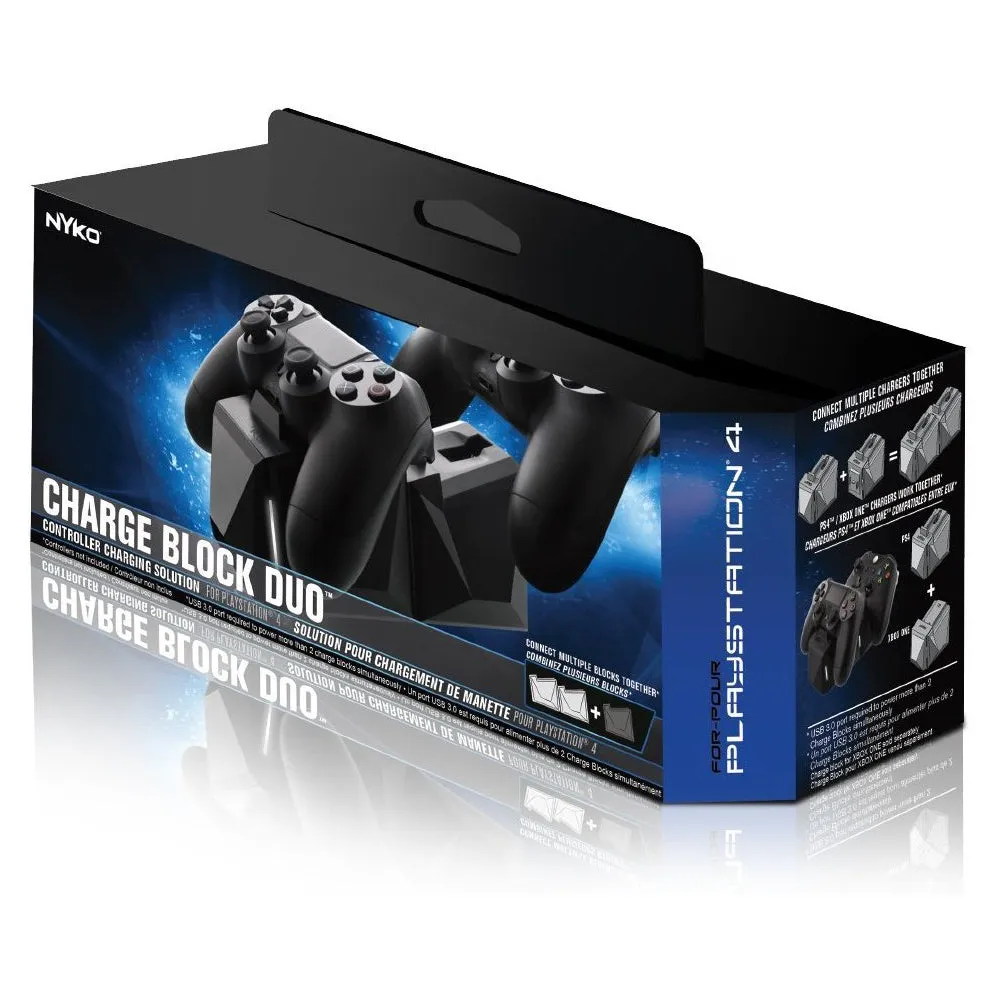 Nyko Charge Block Duo Black for PlayStation 4