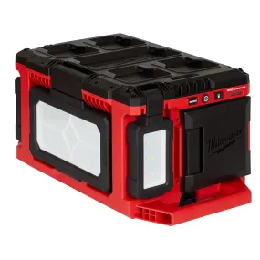 Open Box -  Milwaukee M18 18-Volt Lithium-Ion Cordless PACKOUT 3000 Lumens LED Light with Built-In Charger