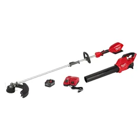 Open Box -  Milwaukee M18 FUEL 18-Volt Lithium-Ion Brushless Cordless QUIK-LOK String Trimmer/Blower Combo Kit with Battery & Charger (2-Tool)