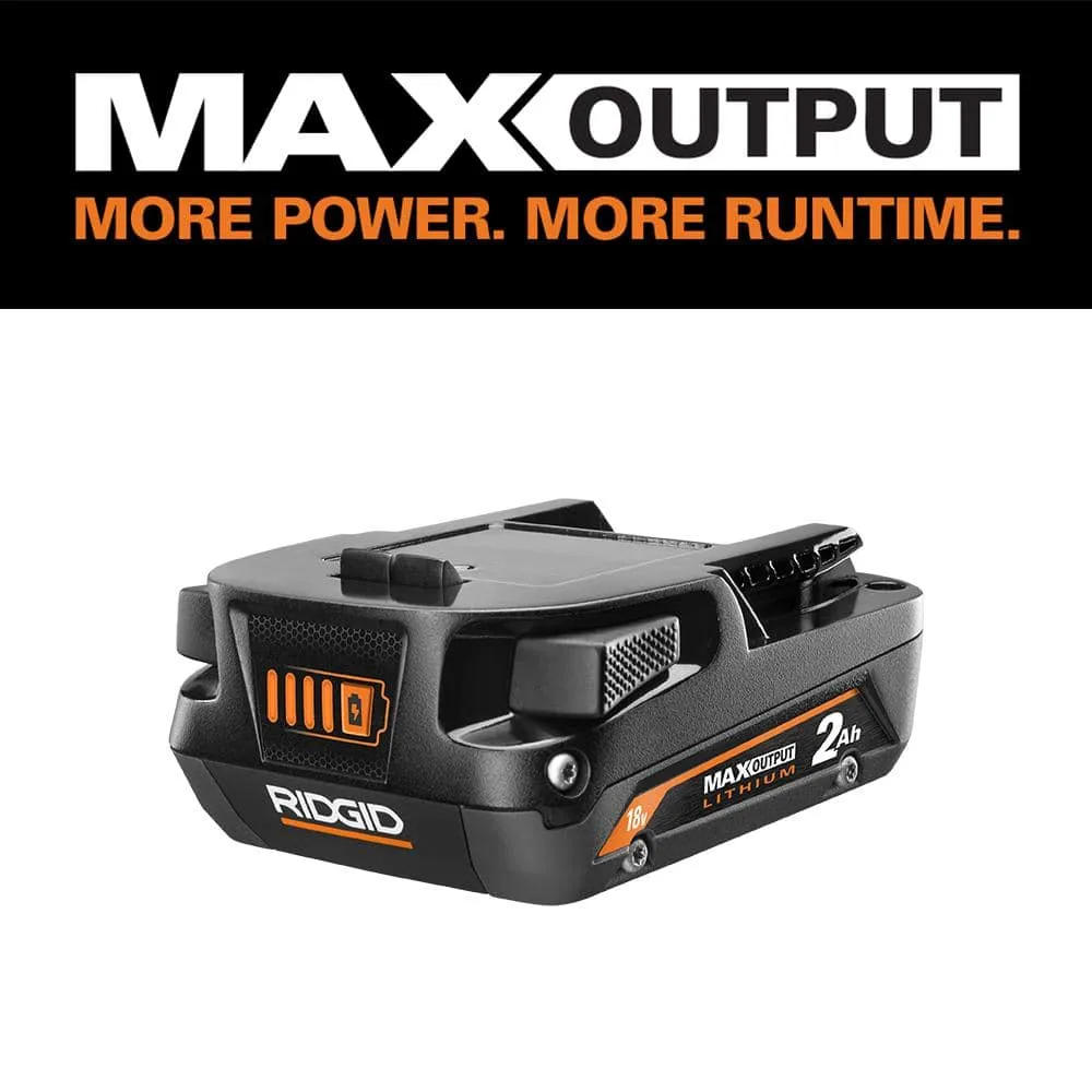 Open Box -  RIDGID 18V 2.0 Ah MAX Output Lithium-Ion Battery